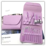 manicure pedicure kit pink